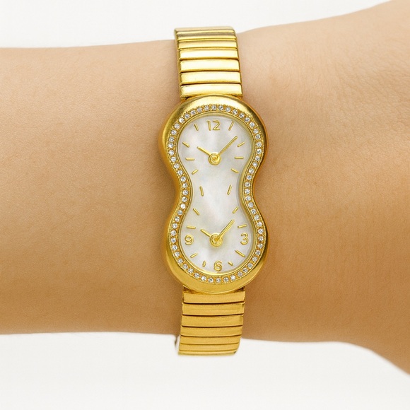 Collezio Japan Movt Quartz Gold-Tone Stretch Band Women’s Watch - Picture 1 of 8